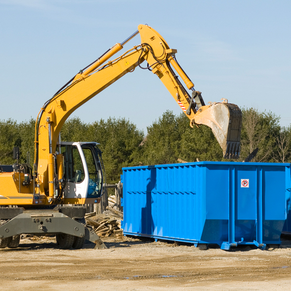 what size residential dumpster rentals are available in Duarte